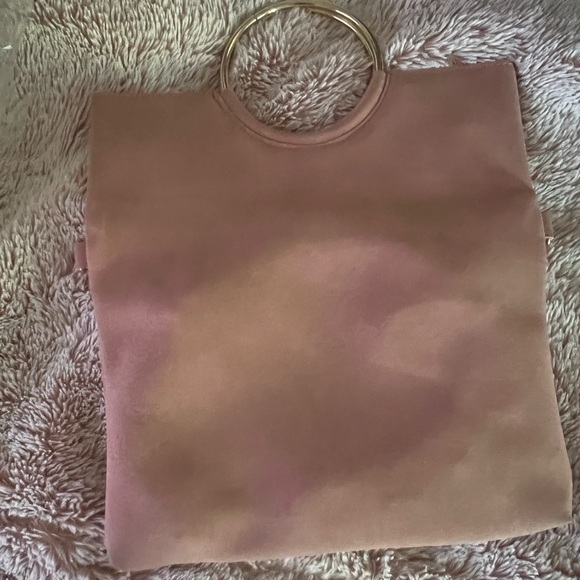 Lulu’s Blush Pink Suede purse (Vegan suede) - Picture 7 of 9
